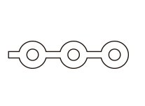 Orthodontic elastomeric chain (view 4) by ISSC Odont