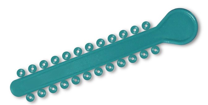 Aqua elastic ligature ties for braces