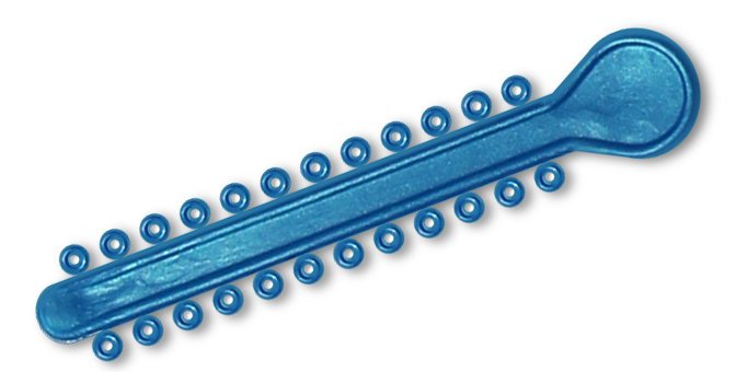 Blue pearl elastic ligature ties for braces