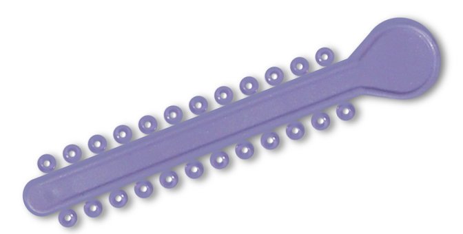 Lilac elastic ligature ties for braces