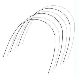 NiTi super elastic orthodontic arch wires (view 2) by ISSC Odont
